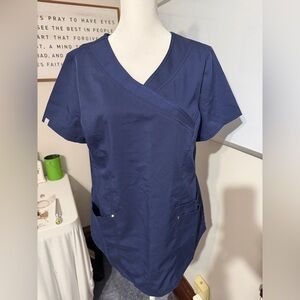 Scrubstar Women's Navy Scrub Top